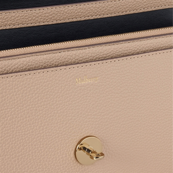 Mulberry Darley Clutch Crumpet Small Classic Grain